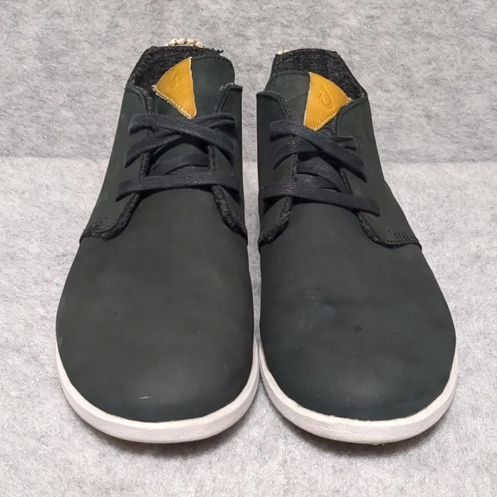 OluKai Hawaiiloa Manu Ihu Men's Black Boots 10